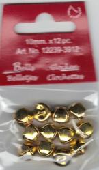 Bjller 10 mm 12 stk Guld