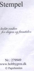 Stempel De bedste nsker for dagen 279949