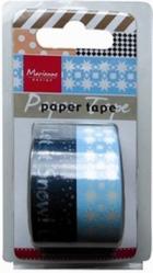 Papir tape Let it snow.. Marianne 2 x  5 M x 15mm