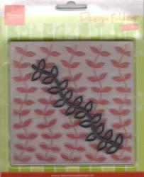 Embossing Folder 125x125 mm m skabelon DF3414