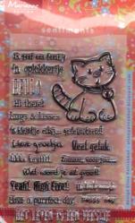 Clear Stamp Kat Sentimental EC0152