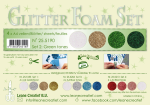 Leane Glitter Foam Pakning  25.5190 4 Assoteret farver