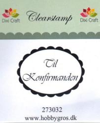 Clear Stamp Til Konfirmanden 273032