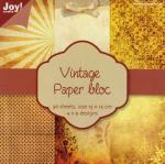 Vintage Paper Block 36 stk 15 x 15 cm 4x9 Design 6011/0101
