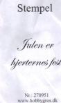 Stempel Julen er hjerternes fest 270951