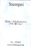Stempel Sde Juledrmme 279965