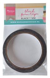 Foam Tape Black 1 x 12 mm