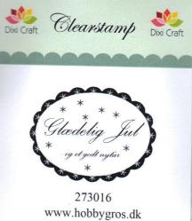 Clear stamp Gldelig jul 273016