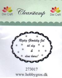 Clear stamp rigtig gldelig jul 273017