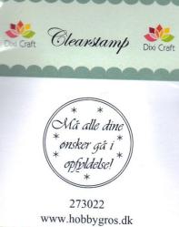 Clear stamp m alle dine nsker 273022