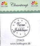 Clear stamp varme julehilsner 273023